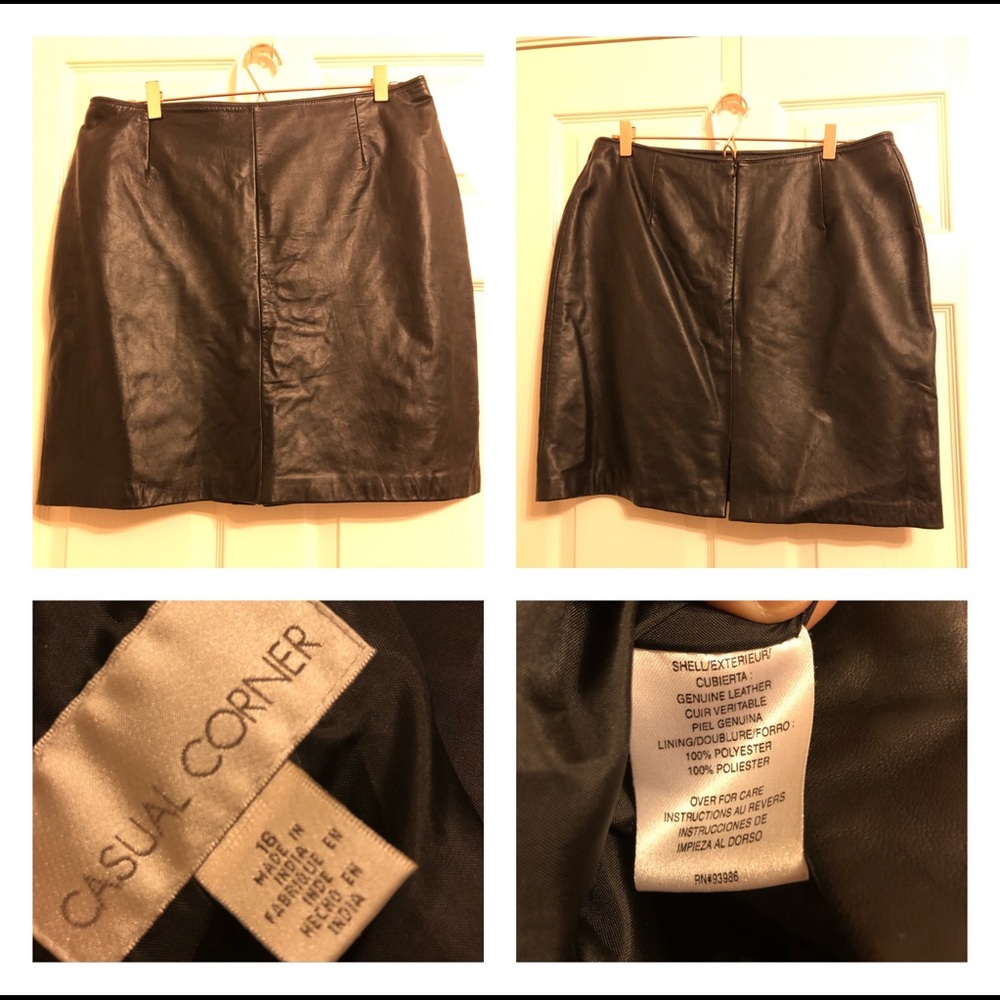 Casual Corner Leather skirt